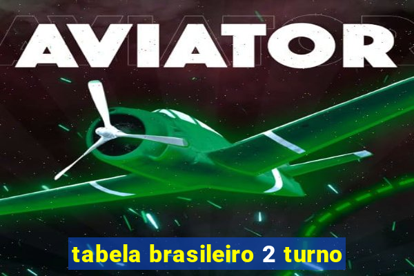 tabela brasileiro 2 turno